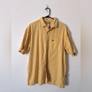 Vintage A5 North Face men’s button up yellow shirt XL